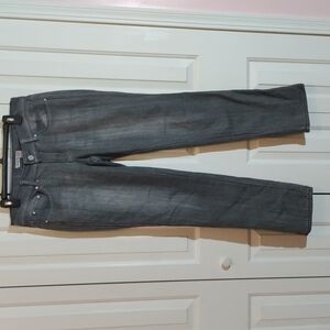 Route 66 dark gray straight leg curvy fit jeans women's size 8